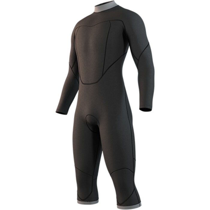 2025 Mystic Mens Brand 3/2mm Long Arm Short Leg Back Zip Wetsuit 35000.250032 - Black